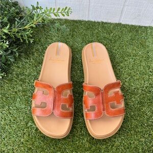 SAM EDELMAN
Valeri sandals in Saddle leather size 6.5 women’s pre owned